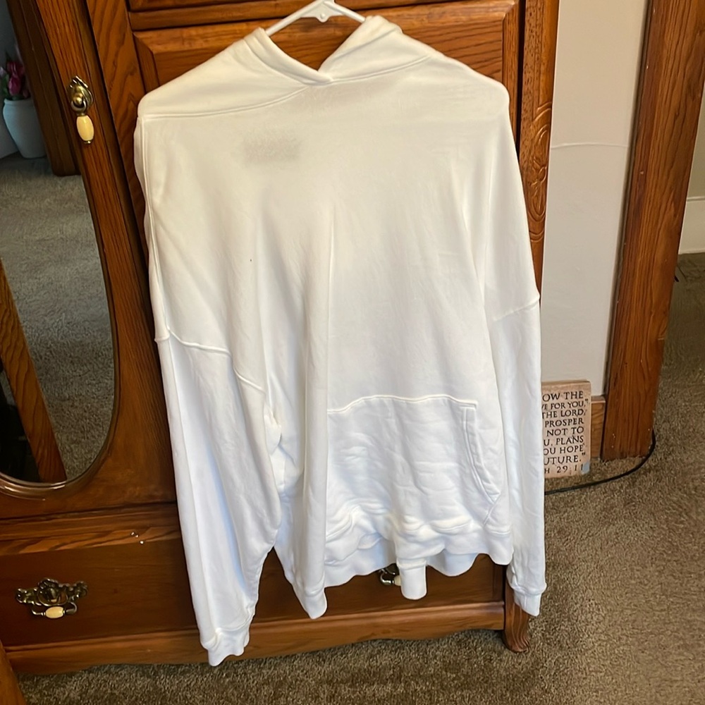 White sweatshirt